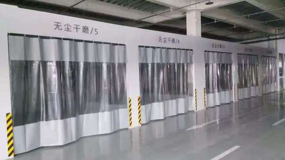CoatTech Semi-Enclosed Metal Cabin Preparation Station Side Curtains With 50mm EPS Metal Wall Panel