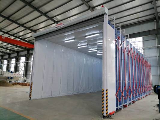 Telescopic Retractable Industrial Painting Room for Large Machinery & Heavy Steel Structures
