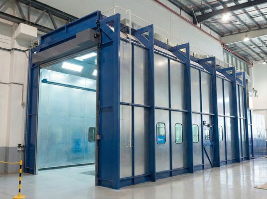 CoatTech Anti-Corrosion Spray Booth For Waterborne Coatings Rust-Proof Galvanized Design For High-Humidity Painting