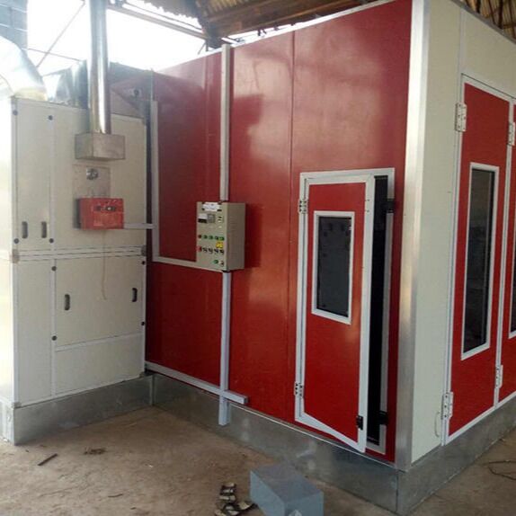 380V Industrial Automotive Paint Booth Mobile Auto Paint Booth With LED Lights