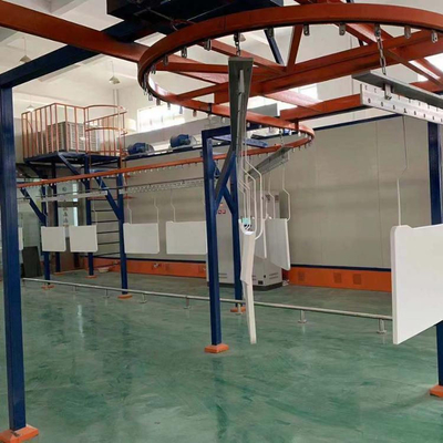Linea di rivestimento per trasportatori aerei su misura Linea di verniciatura per trasportatori per oggetti grandi e ingombranti