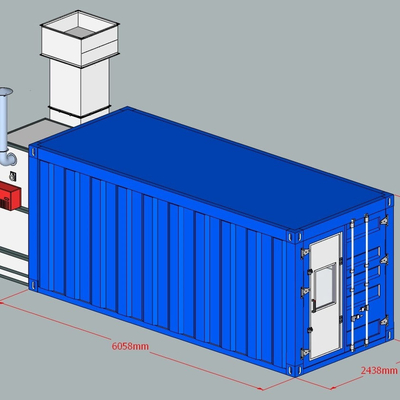 Contenitore mobile conveniente Spray Booth Paint Booth sistemi per la riparazione e rifinitura automobilistica