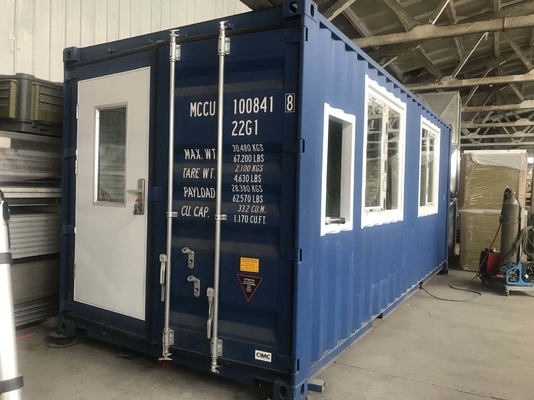 Comodo e versatile mobile container spray booth per i servizi di manutenzione auto