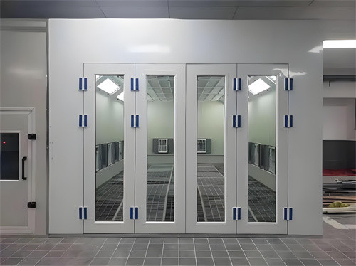 Controllo touch screen PLC Smart a temperatura costante cabina di spruzzatura di vernice per la riparazione del corpo dell'auto