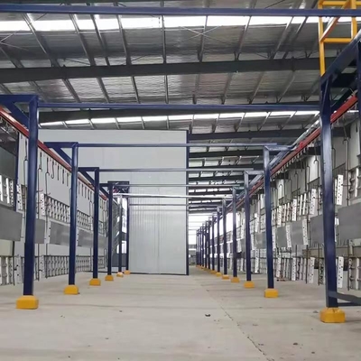 Rivestimenti per linea di produzione di soluzioni di verniciatura per trasportatori elevati, su misura per prodotti dalla forma unica