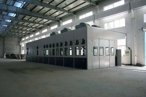 Caselle di spruzzo per automobili professionali per la verniciatura e la cottura delle auto. Riscaldamento elettrico da 30 kW. Garanzia di 3 anni.