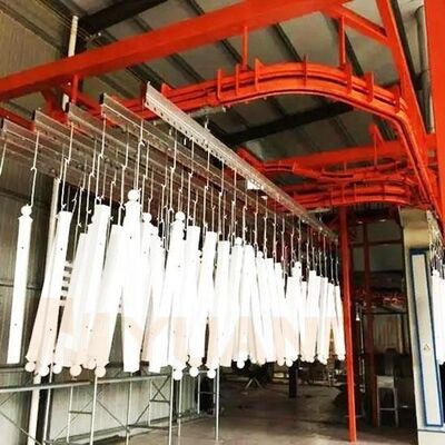 Linea automatica di verniciatura a polvere per la produzione di ricambi in fabbrica ad alto volume