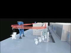 Linea di rivestimento a polvere verticale con trasportatore aereo robusto Linea di verniciatura con trasportatore per rivestimento coerente