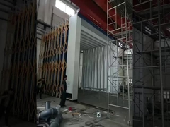 Cabine di verniciatura per auto mobili retrattili telescopiche con vernice a riscaldamento elettrico