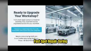 Lampada polimerizzante a infrarossi a onde corte per riparazioni localizzate